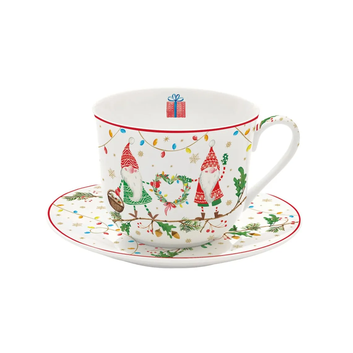 Tasse à café avec soucoupe Ready For CHRISTMAS